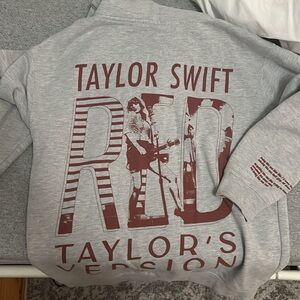 Official taylor swift merch - “loving him was red” size M hoodie, gently worn